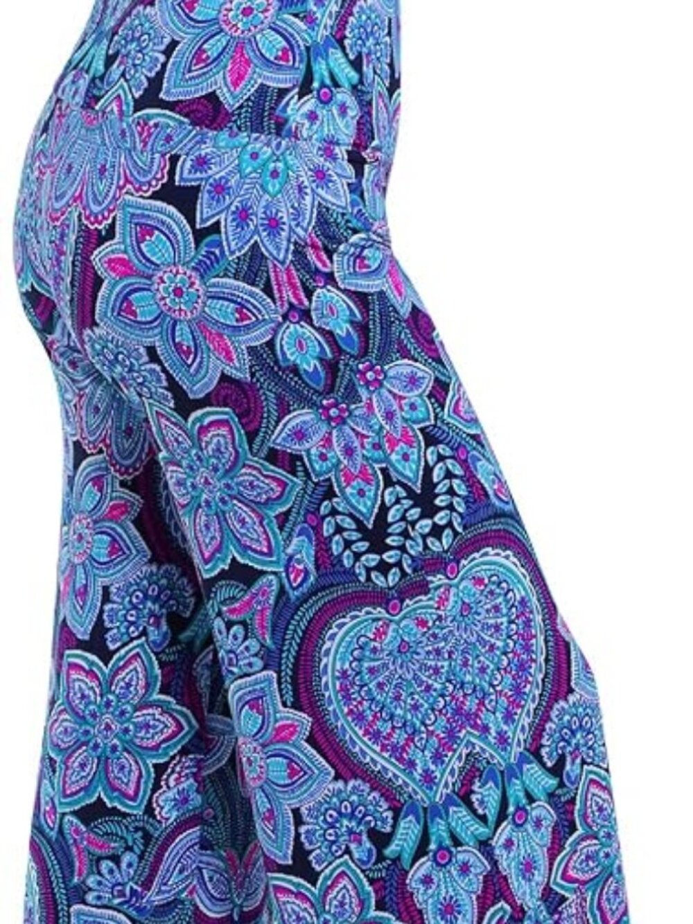 EUC Paisley Floral Print Wide Leg Pants